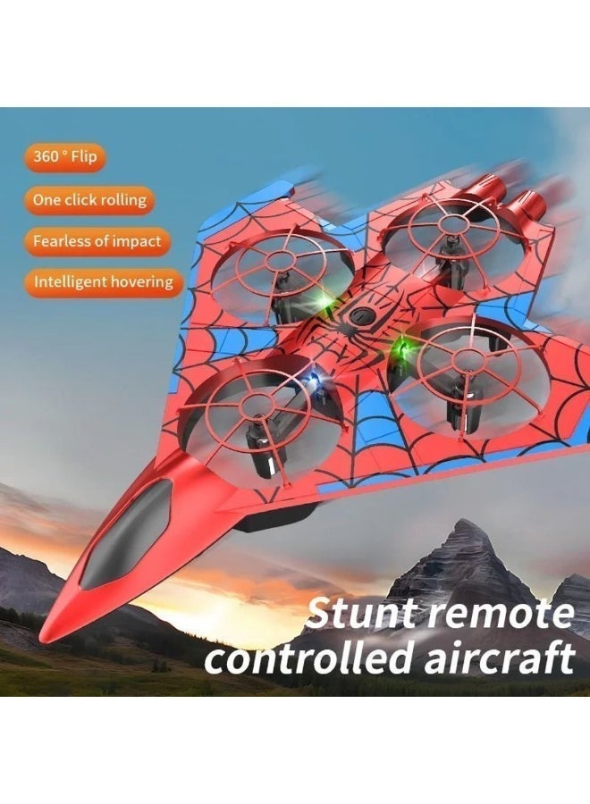 POWER Stunt Remote Control Aircraft Four Axis Fighter Drone Performs 360-Degree Flips Features Balance fighter red - Image 2