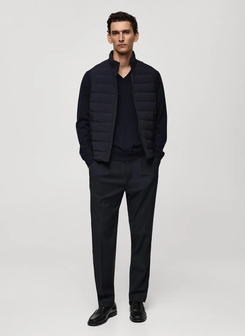 مانجو مان Quilted Vest With Down And Feather Filling