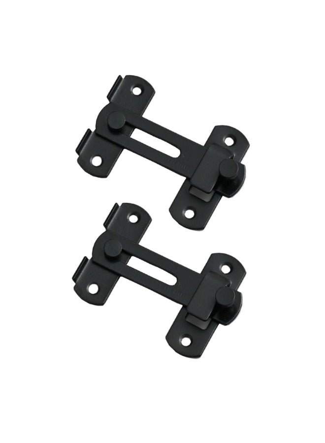2 Pack Gate Lock Latch Flip Lock Window Cabinet Lock Safety Door Bolt Latch for Home Garden Garage(4 inch)   ﻿ - Image 3