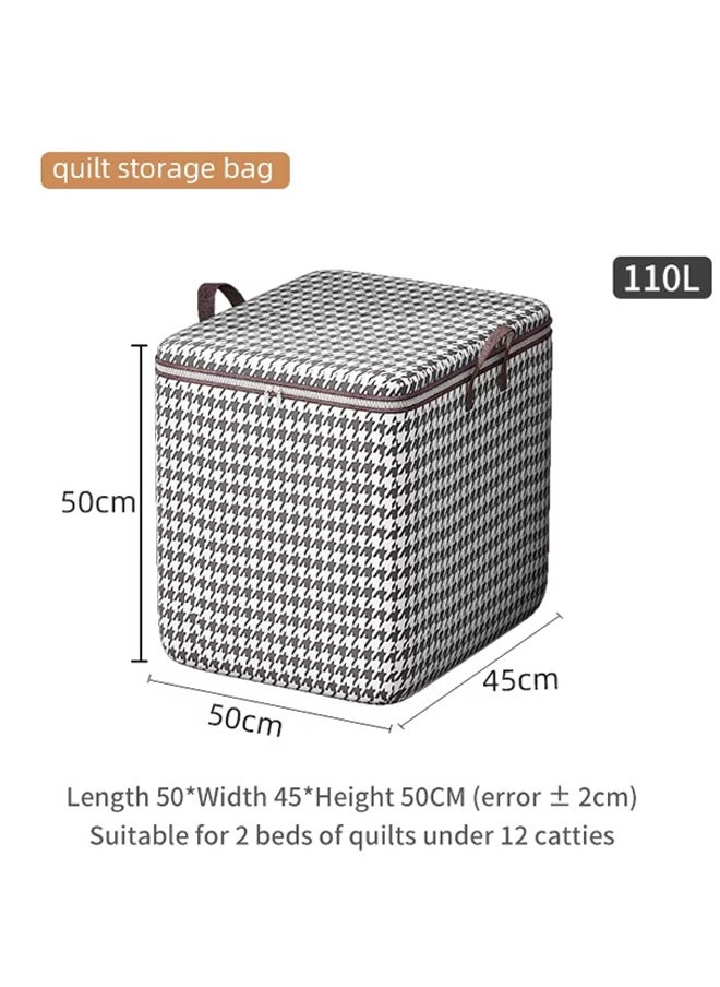 Generic Clothes Storage Box,Storage Bins Organizer with Handle,Capacity Storage Bag for quilts blankets bedding, Closet Organizers Storage Containers with Durable Handle/Zipper,Washable Cube Storage Bin for Clothes Wardrobe Home Bedroom Office  - Image 2