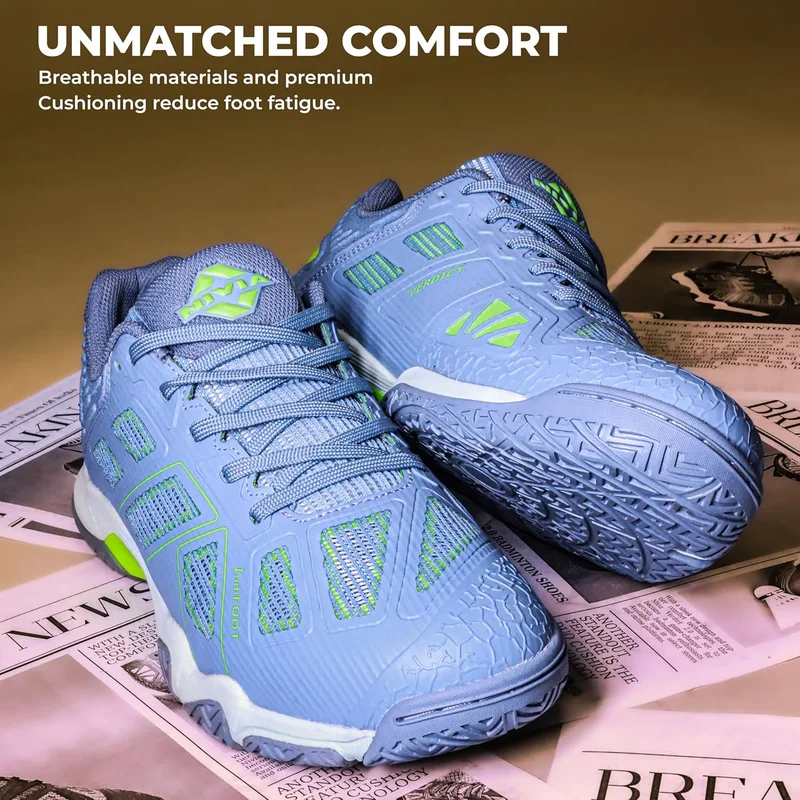 نيفيا Nivia Verdict 2.0 Badminton Shoe for Men - Breathable Mesh with TPU Fusion Technology, Non-Marking Sole for Court Sports