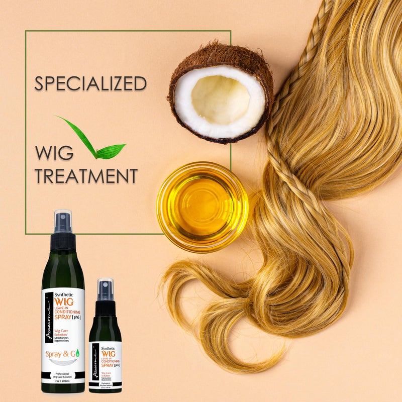 Awesome Synthetic Wig Leave-in Conditioner Spray, pH6, Professional Wig Care Solution, Detangle Spray, Moisturizes & Replenishes Synthetic Wigs, Easy Combing, Contains Coconut Oil, 7 fl oz - Image 3