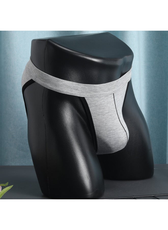 Men's High-fork Briefs Mid-waist Modal Breathable Sports Thong Underpants