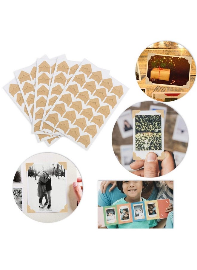 DERAYEE 12 Sheets Photo Corner Stickers 6 Colors Self Adhesive Photo Mounting Corners For Scrapbooking Photo Album Diary Diy Craft  - Image 5
