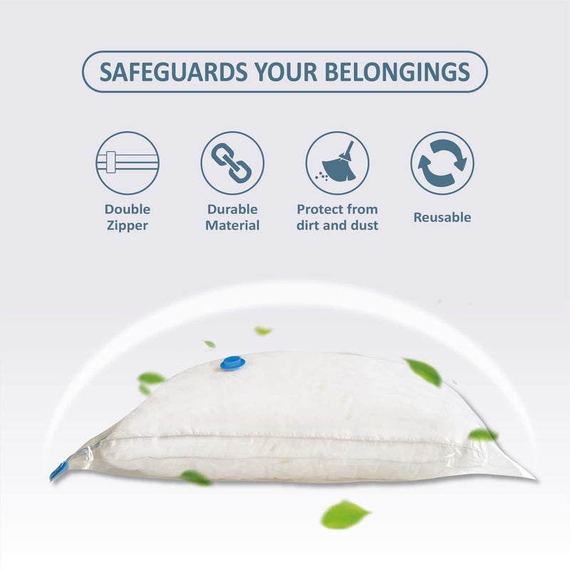 Roomimaster Vacuum Storage Bags, Vacuum Seal Space Saver Bags for Clothing, Travel Lugggage, Carry-on, Blankets, Comforters, Pillow, Bedding, 10 Combo - Image 3