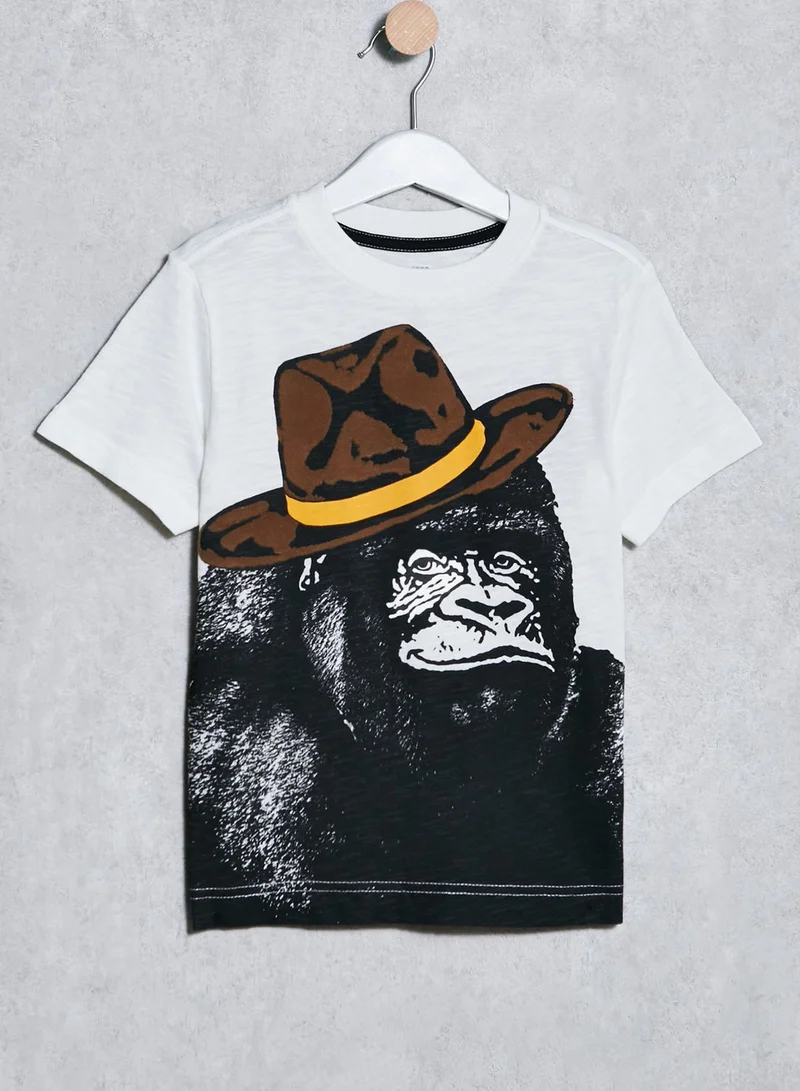 GYMBOREE Kids Gorilla Hat T-Shirt
