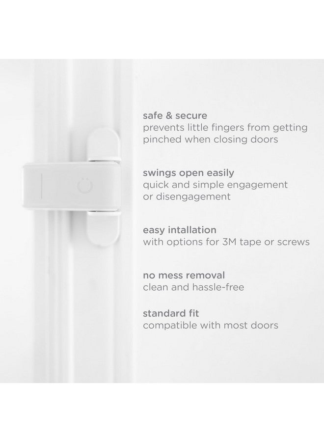 Ubbi Door Pinch Guards, Baby Proof Doors, Child Safety, Baby Finger Protectors, 2 Pack, White - Image 3