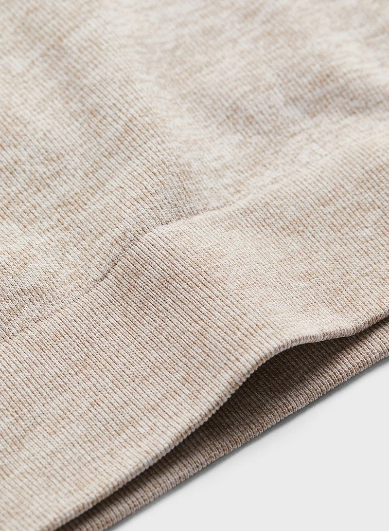 H&M Ribbed Knitted Top