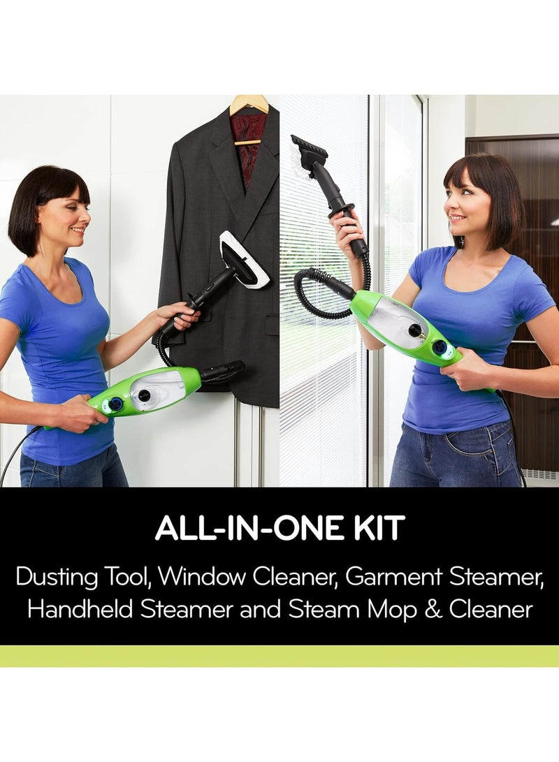 Dual Head Steam Mop and Handheld Steam Cleaner for Kitchen Floor Tiles Hardwood Floors Grout Cleaner Upholstery Carpet Cleaner 5*1 - Image 5