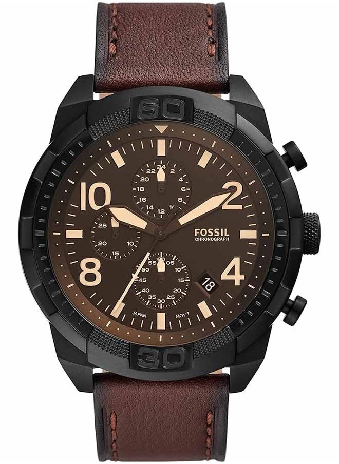 FOSSIL Fossil waterproof men's Chronograph leather FS5875  - Image 1