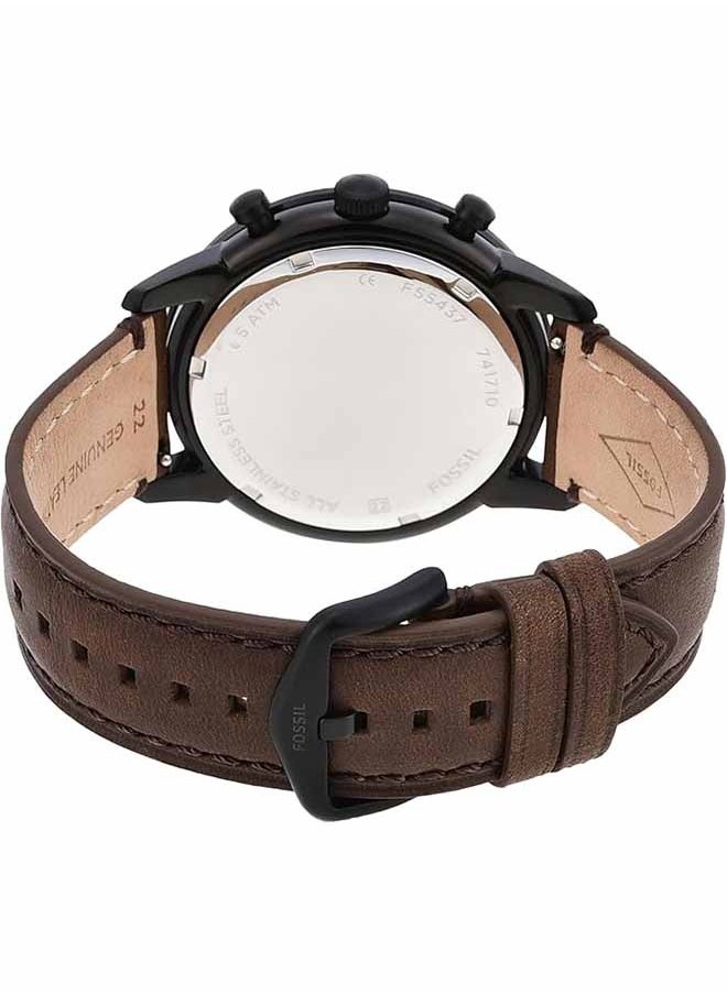 FOSSIL Fossil waterproof men's Chronograph leather FS5875  - Image 2