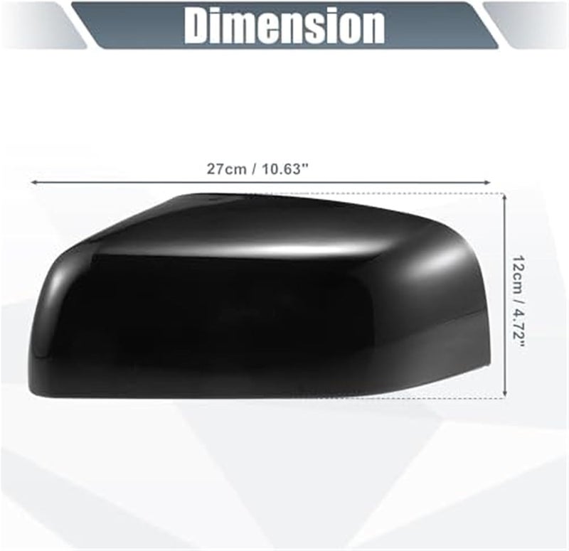 QASULER Car Rear View Left Side Mirror Cover Cap - Image 5