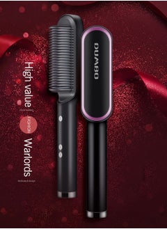 DUMBO Hair Straightener Brush,Hair Straightening Iron with Built-in Comb, 20s Fast Heating & 5 Temp Settings & Anti-Scald, Perfect for Professional Salon at Home (Black) 3*27cm  - Image 5