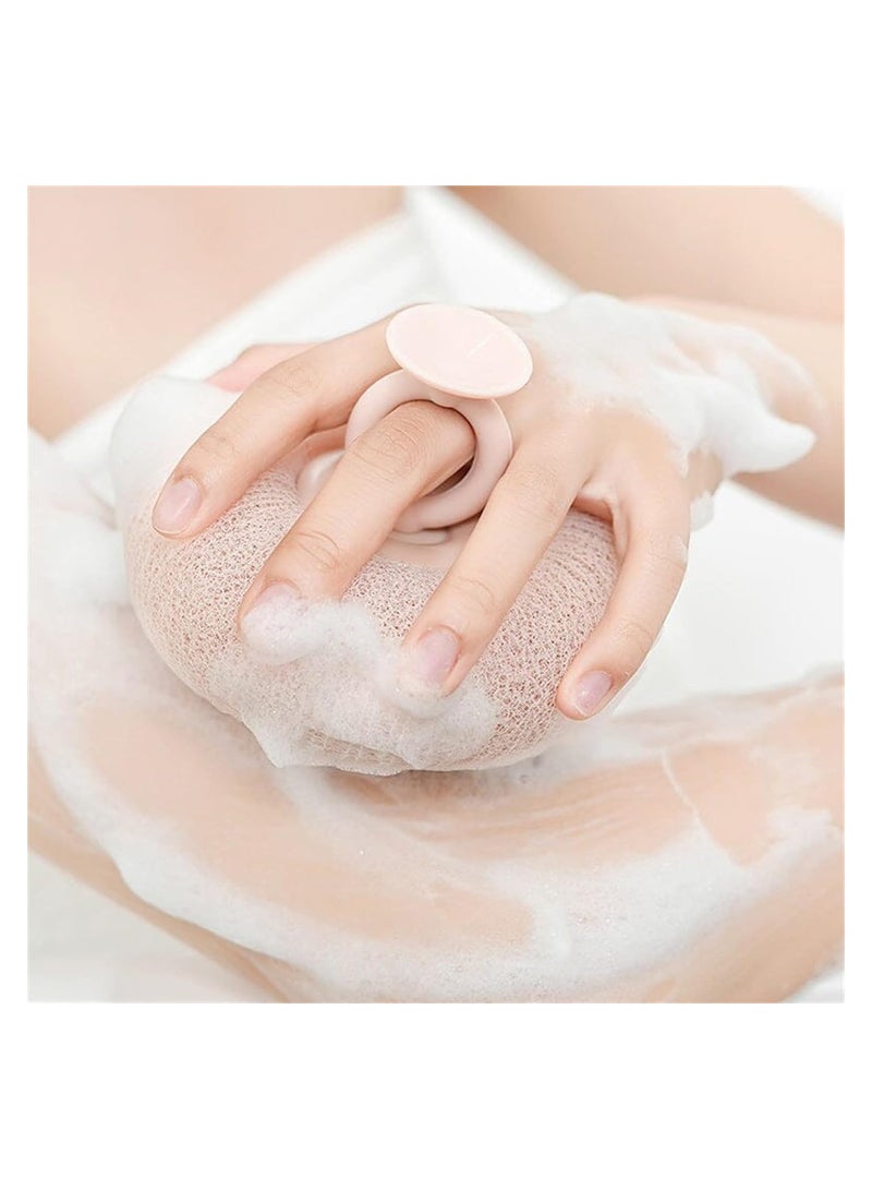 Excefore 3 Pack Sponge Mesh Pouf Shower Ball Body Wash Sponges Loofah Body Scrubber Shower Sponge for Shower Exfoliating - Image 2