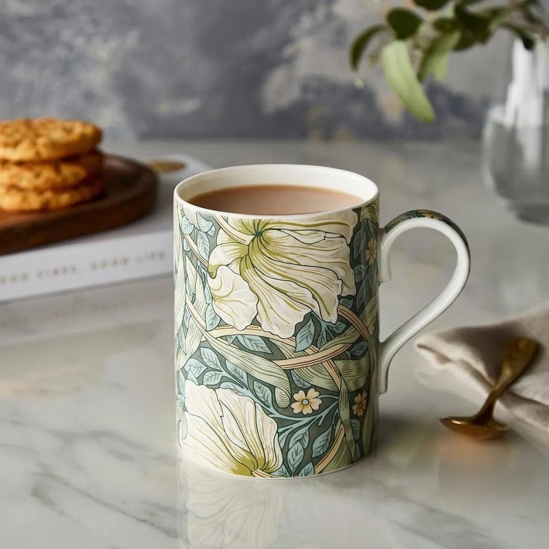 Spode Morris & Co 12oz Coffee Mug with Handle - Pimpernel | Porcelain - Dishwasher and Microwave Safe | Novelty Cup for Coffee, Tea, Hot Choco - Elegant for Brunch, Parties, Breakfast - Image 2