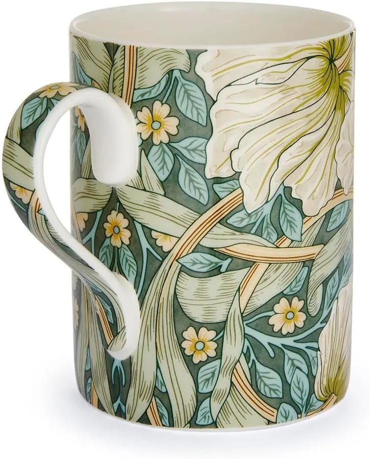 Spode Morris & Co 12oz Coffee Mug with Handle - Pimpernel | Porcelain - Dishwasher and Microwave Safe | Novelty Cup for Coffee, Tea, Hot Choco - Elegant for Brunch, Parties, Breakfast - Image 4
