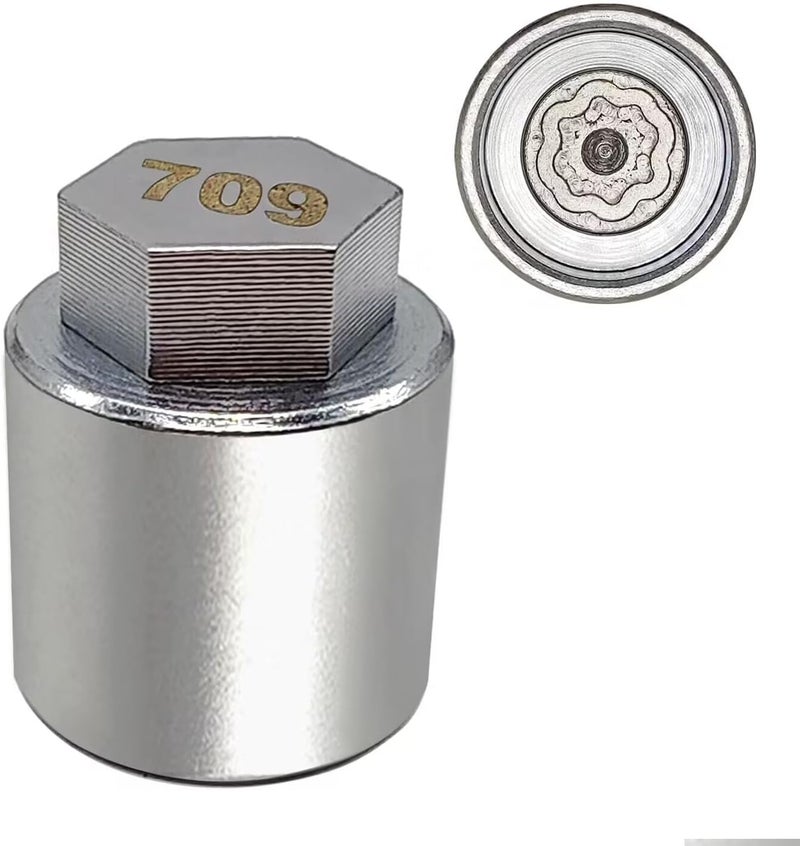 JEUCLEL مفتاح قفل العجلات JEUCLEL JL 709 لجيب JL - أداة إزالة صمولة العجلات المضادة للسرقة 27 مم - Image 1