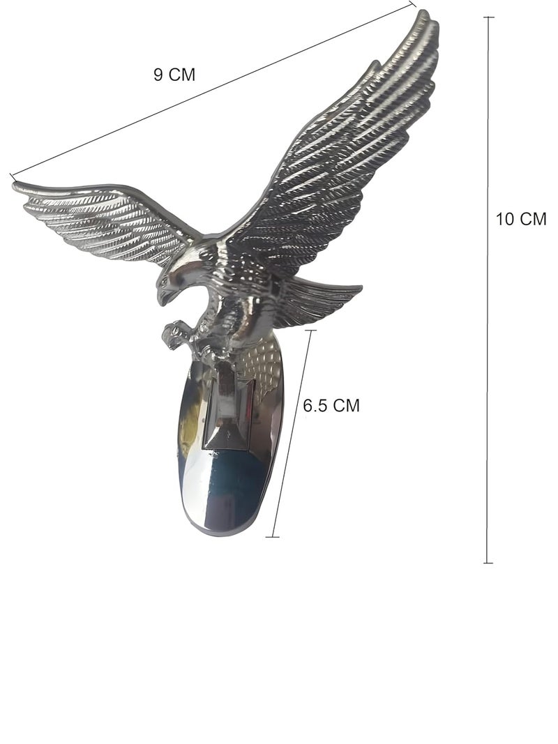 SmartFX SF SmartFix Eagle Car Front Hood Bonnet Emblem Sticker Metal Silver for Stylish Look of Your car, Universal - Image 5