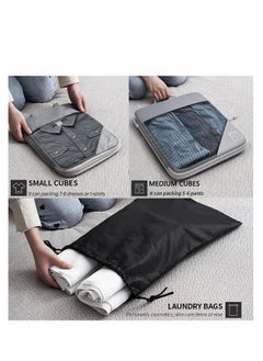 Generic Compression Packing Cubes for Suitcases - 6-Piece Travel Organizer Set for Efficient Packing, Ideal for Men and Women, Gray Travel Accessories for Luggage Organization.  - Image 5