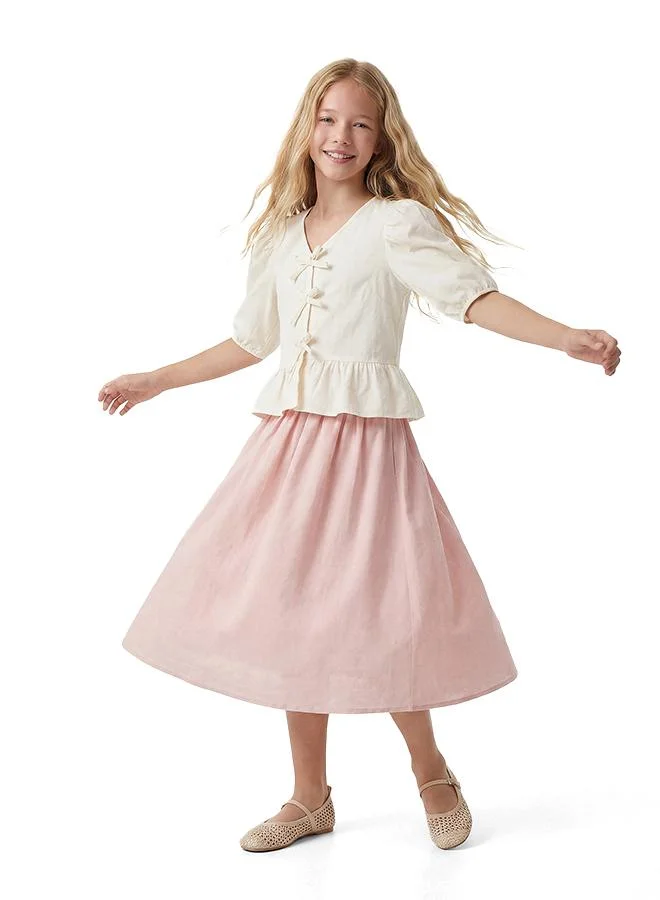 كوتون Pleated Skirt