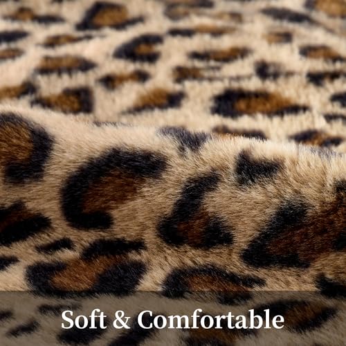 GALMAXS7 Cheetah Pillow Covers 20x20 Faux Fur Throw Pillow Covers Set of 2 Leopard Couch Pillow Covers Fluffy Soft Decorative for Home Living Room Bedroom - Image 3