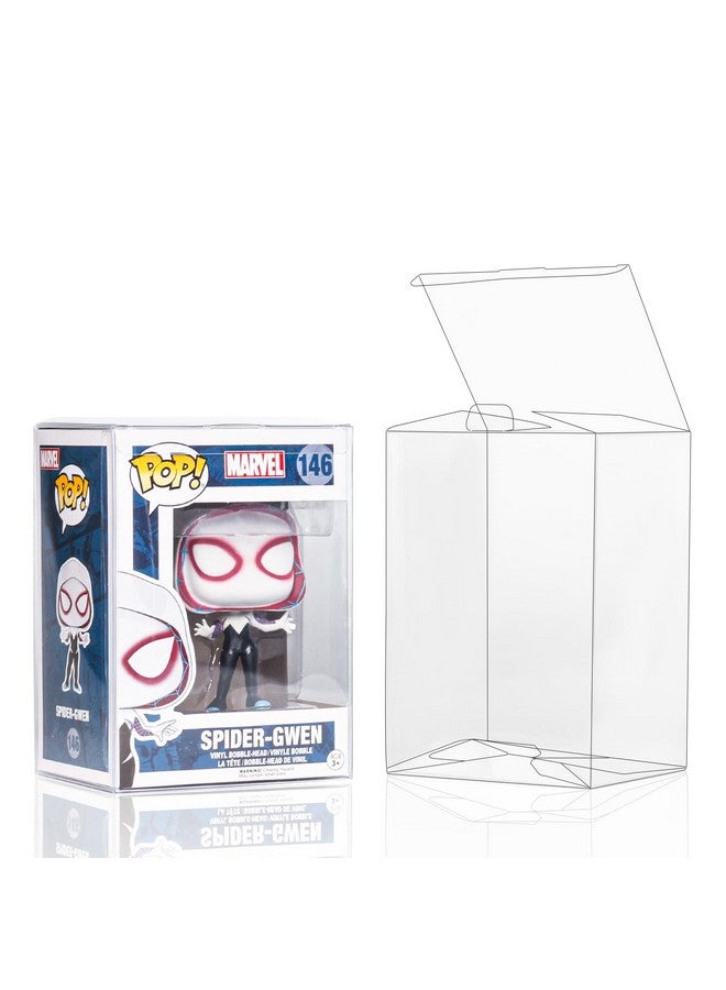 baskiss Baskiss 8 Pack Protector Covers for Funko Pop 4" Figures, Ultra Thick 0.5mm Crystal Clear Heavy Duty Display Box for Collectible Vinyl Figurines Storage  - Image 1