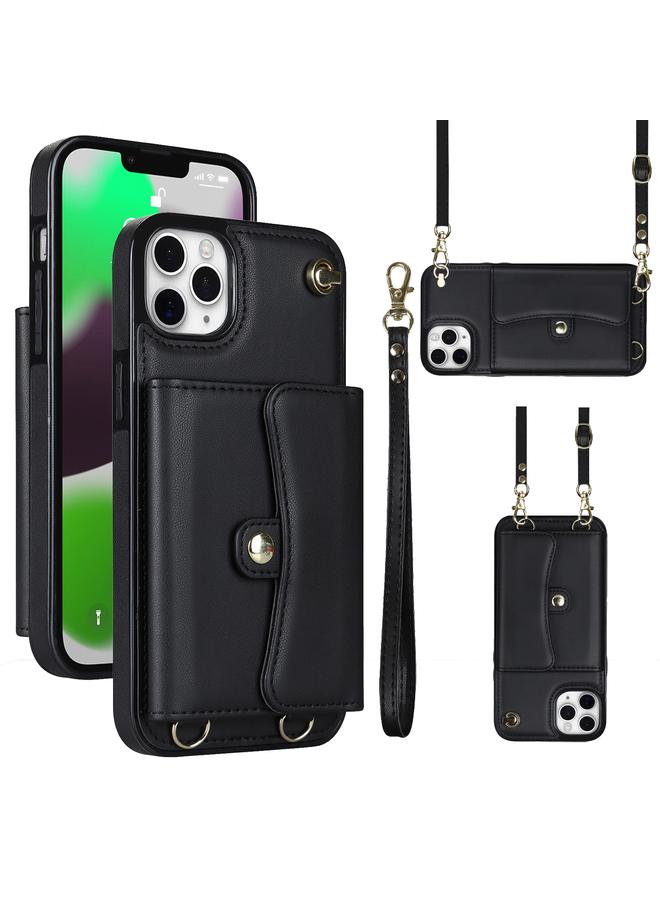Zaboon Case For iPhone 11 Pro RFID Card Slot Phone Case with Long Lanyard - Image 1