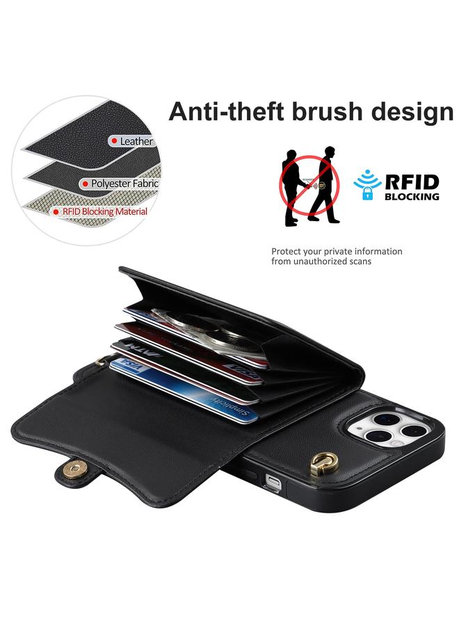 Zaboon Case For iPhone 11 Pro RFID Card Slot Phone Case with Long Lanyard - Image 3