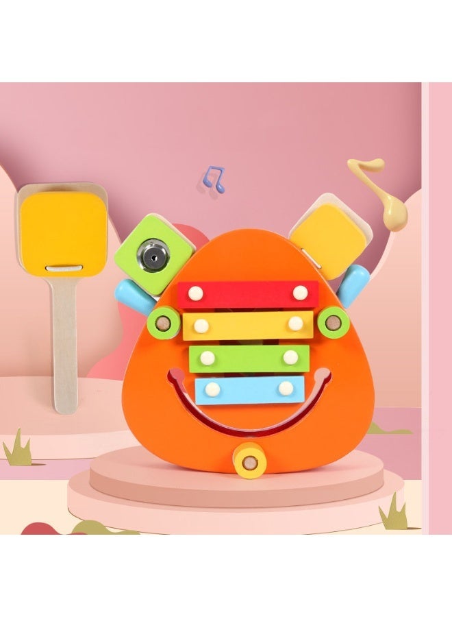 general 1-2-3 year old baby hand-playing qin, a variety of musical wooden toys - Image 3