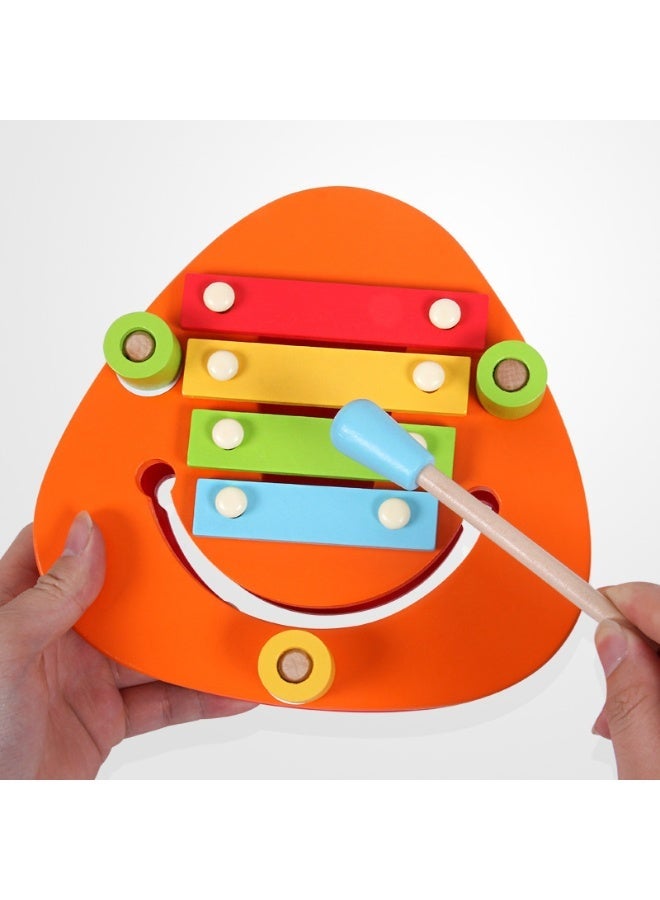 general 1-2-3 year old baby hand-playing qin, a variety of musical wooden toys - Image 2