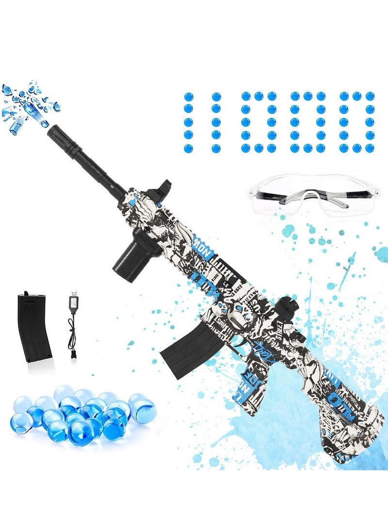 M416 Graffiti Gel Ball Blaster for Kids - Soft Bullet Shooting Game with Long-Range Shooting, Tactical Scope, and Accessories  - Image 1