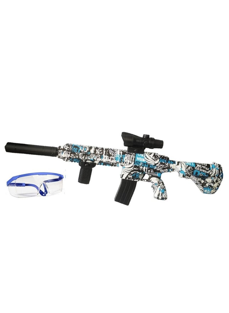 M416 Graffiti Gel Ball Blaster for Kids - Soft Bullet Shooting Game with Long-Range Shooting, Tactical Scope, and Accessories  - Image 2