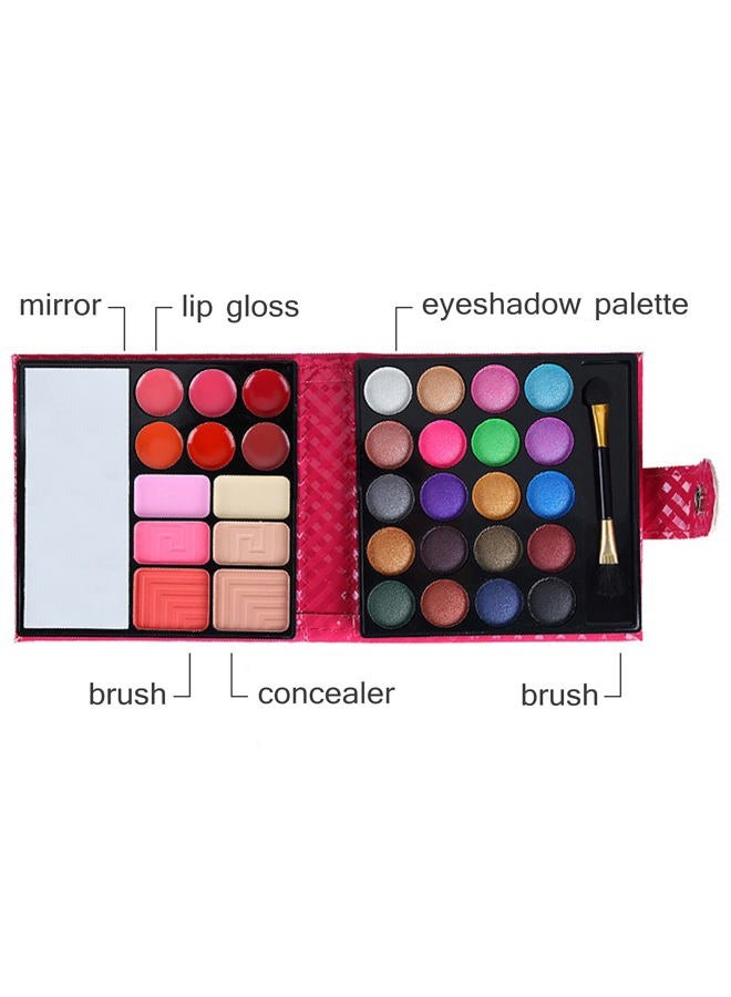 VolksRose Professional All In One Makeup Kit Colorful 20 Eyeshadow, 6 Lip Glosses 3 Blushers 2 Powder 1 Concealer 1 Mirror 1 Brush, Long Lasting Beauty Full Makeup Set, Present Gifts for Girls Women - Image 5