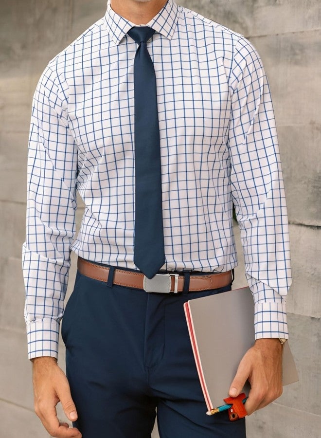 CHAOREN Mens Dress Belt - Mens Ratchet Belt Leather for Dress Pant - Micro Adjustable Belts Fit Everywhere - Image 2