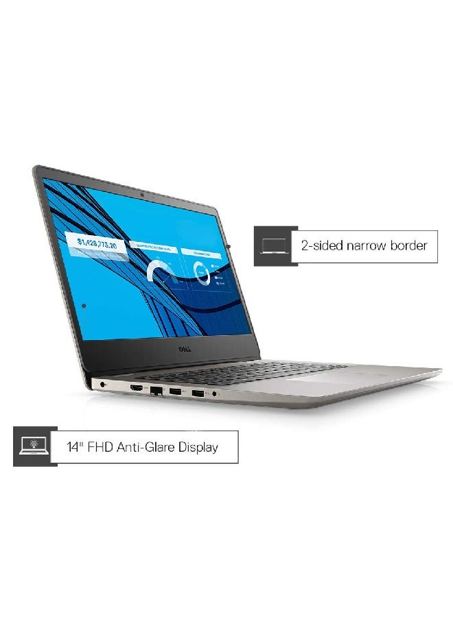 ديل لابتوب فوسترو 3401 55PD9 بشاشة عالية الدقة مقاس 14 بوصة ومعالج كور i3-1005G1 وذاكرة وصول عشوائي رام 8 جيجابايت ومحرك أقراص إس إس دي 512 ونظام تشغيل ويندوز 10 برو وبطاقة رسومات انتل يو اتش دي العربية أسود - Image 2