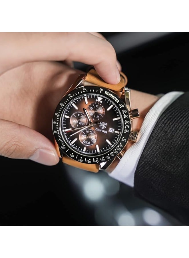 بينيار ساعات رجاليه  كوارتز ضد الماء - Image 5