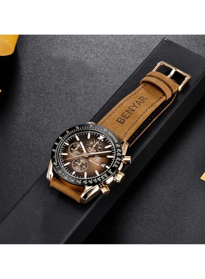 بينيار ساعات رجاليه  كوارتز ضد الماء - Image 4