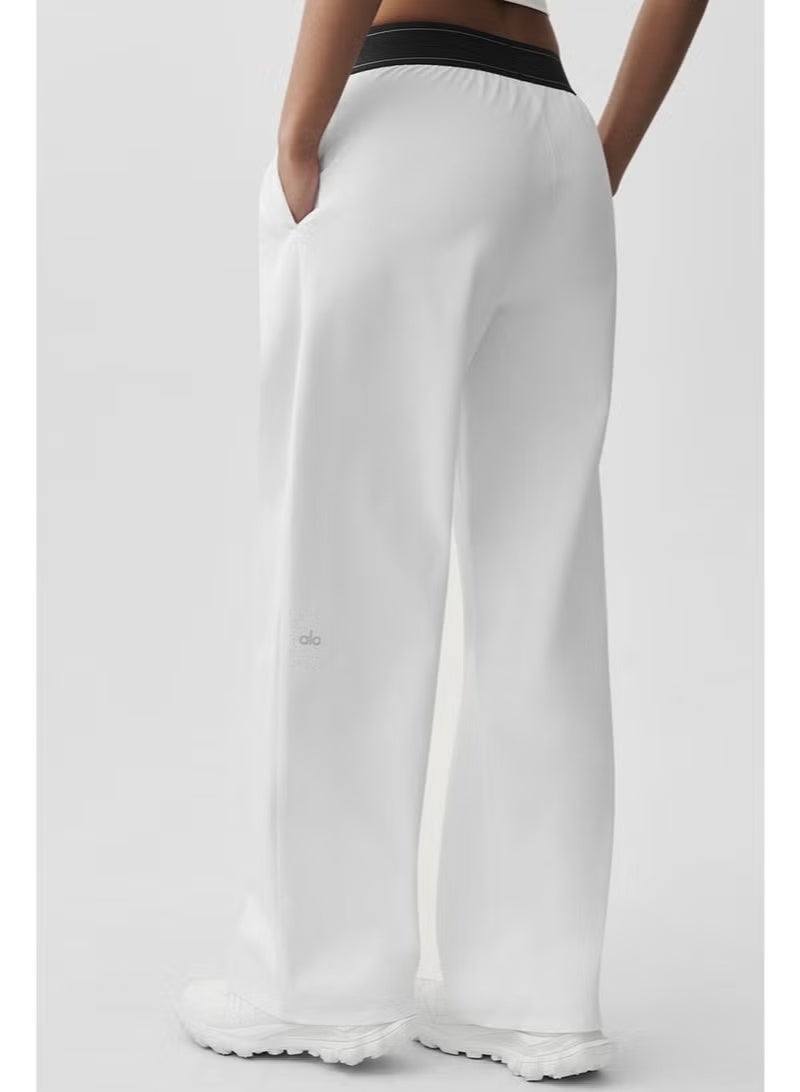 Alo Yoga Women's Straight-Leg WidAlo Yoga Women's Straight-Leg Wide-Leg Casual Sport Trouserse-Leg Casual Sport Trousers - Image 3