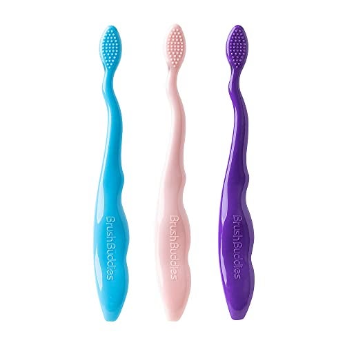 Brush Buddies 3 Pack Barbie Toothbrush for Kids, Children's Toothbrushes, Soft Bristle Toothbrushes for Kids - Image 3