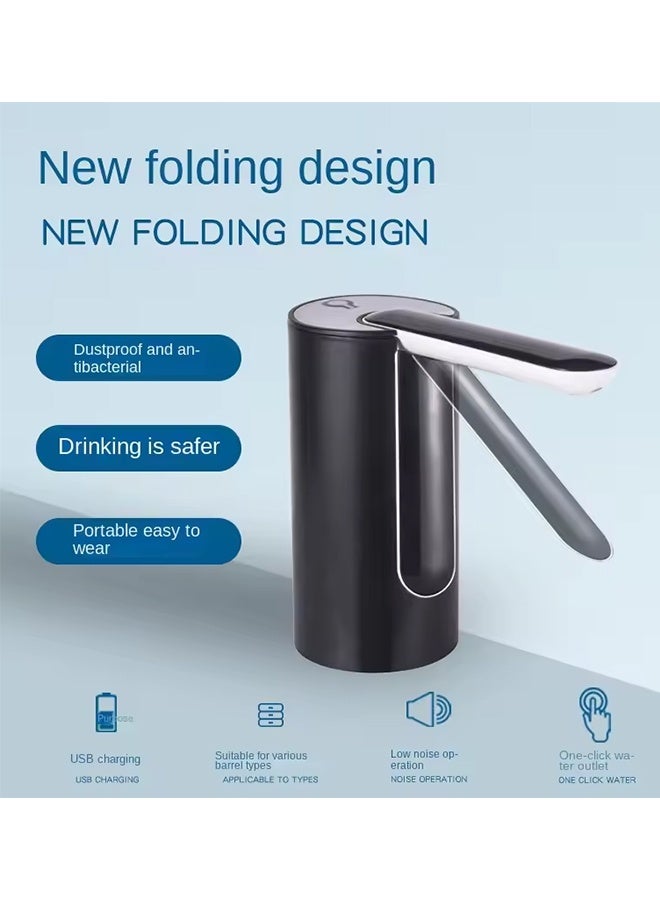 New Button Control Water Dispensers Electric Convenient Foldable Water Bottle Pump Portable Automatic Dispenser Pump for Home - Image 2