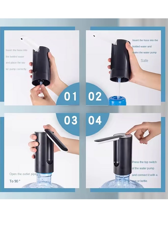 New Button Control Water Dispensers Electric Convenient Foldable Water Bottle Pump Portable Automatic Dispenser Pump for Home - Image 4