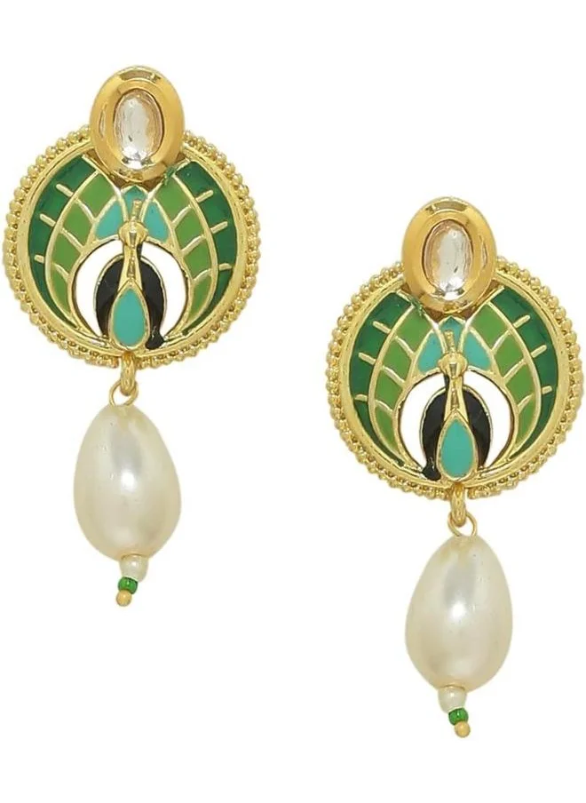 فويلا Manmayi Peacock Dance Earrings