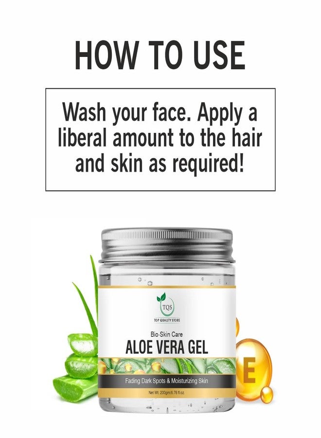 TQS Skin Care Aloe Vera Gel for Dark Spots and Moisturizing, 200g - Image 4
