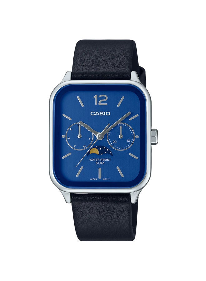 CASIO Leather Chronograph Watch MTP-M305L-2AVDF - Image 1