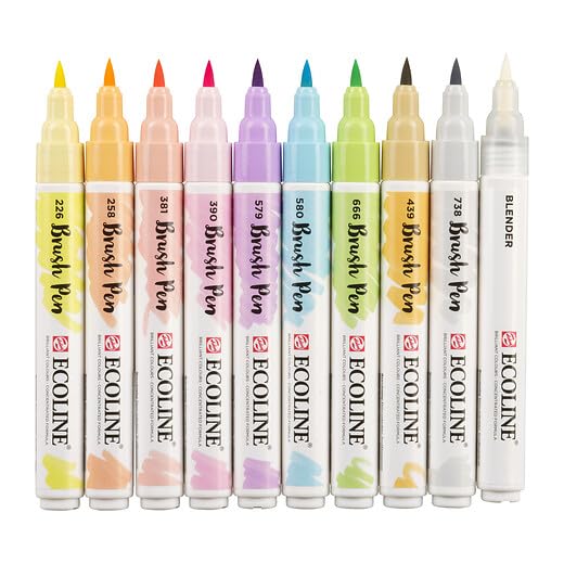 Ecoline Brush Pen set Pastel | 10 colours (11509801) - Image 2