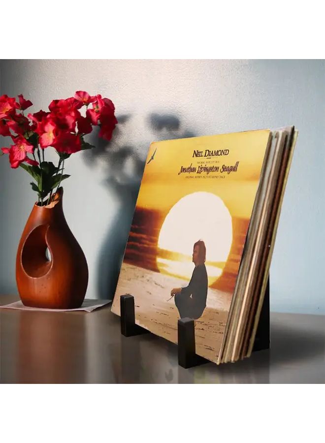 Iron Storage Rack Wall Mounted No Drill LP Record Shelf Heavy Duty Black Minimalist - Image 5