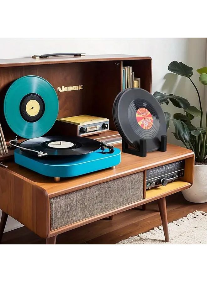 Iron Storage Rack Wall Mounted No Drill LP Record Shelf Heavy Duty Black Minimalist - Image 4