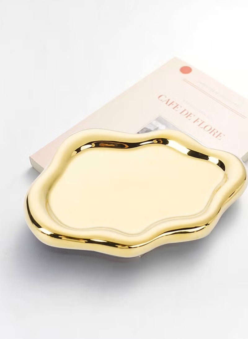 Bukela Women's Jewelry Storage Tray Trinket Tray, Ring Tray, Unique Cloud Shaped Ceramic Tray  - Image 1