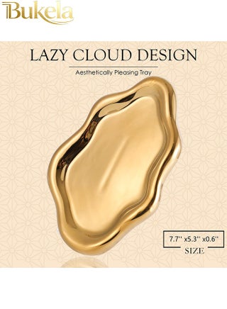 Women's Jewelry Storage Tray Trinket Tray, Ring Tray, Unique Cloud Shaped Ceramic Tray - view 2