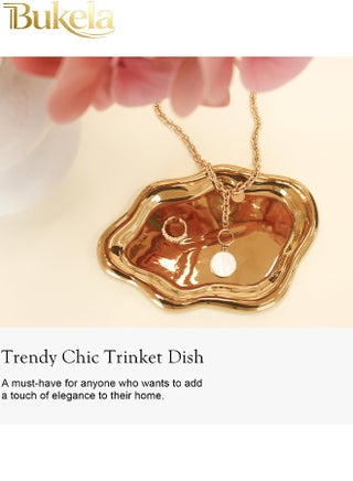 Women's Jewelry Storage Tray Trinket Tray, Ring Tray, Unique Cloud Shaped Ceramic Tray - view 4